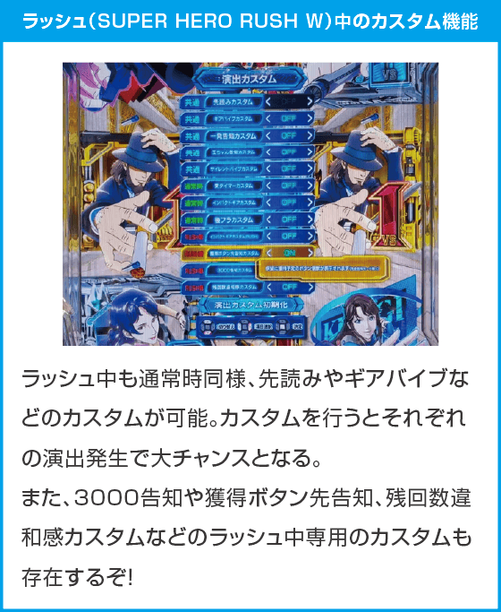 eルパン三世VSキャッツ・アイのスペック