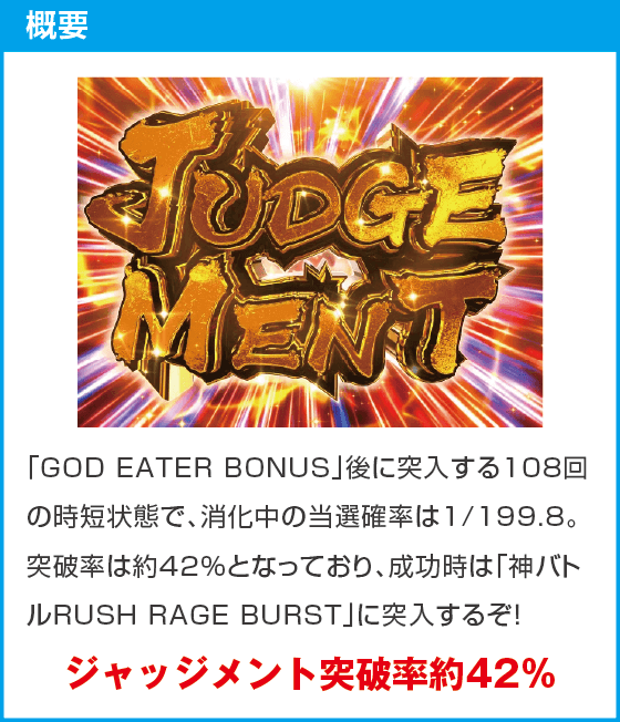 Pゴッドイーター199ゴッドトリガーVER.のスペック