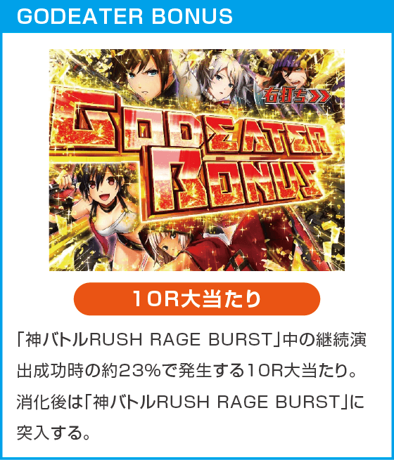 Pゴッドイーター199ゴッドトリガーVER.のスペック