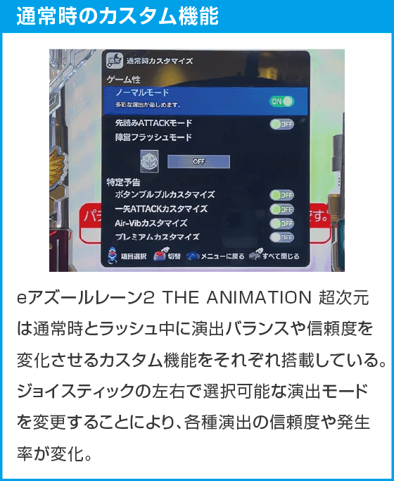 eアズールレーン2 THE ANIMATION 超次元のスペック