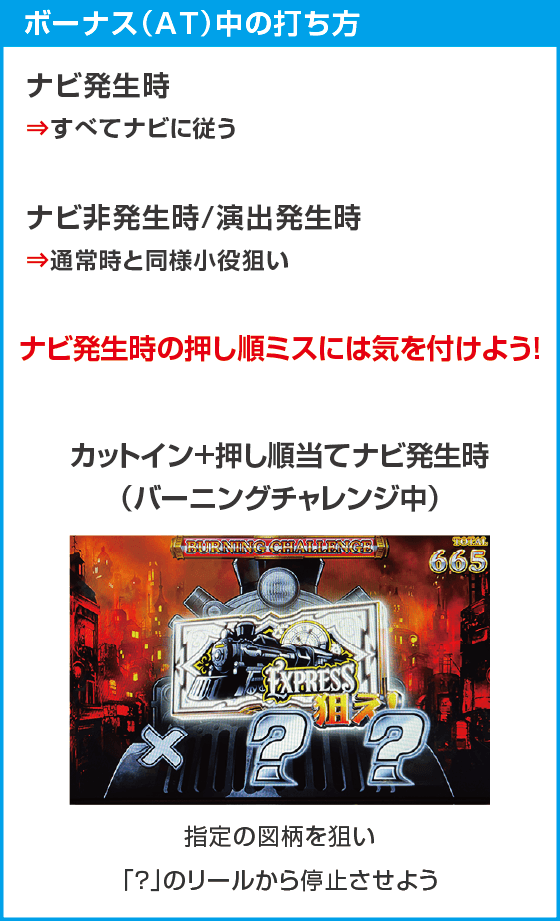 バーニングエクスプレスのスペック