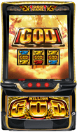 ミリオンゴッドのスロット台の画像