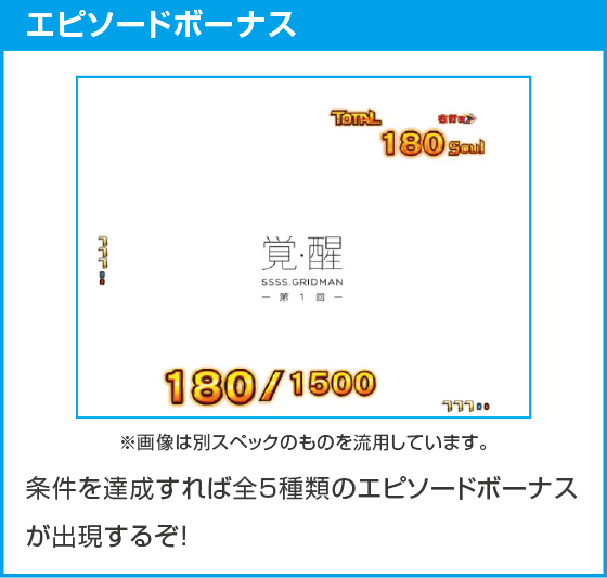 スマパチ SSSS.GRIDMAN メガSTART 159ver.のスペック
