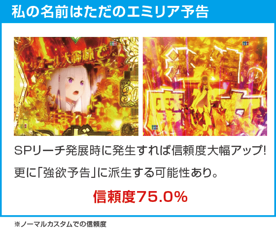 Ｐ Re:ゼロから始める異世界生活 season2 ２４９ver.のスペック