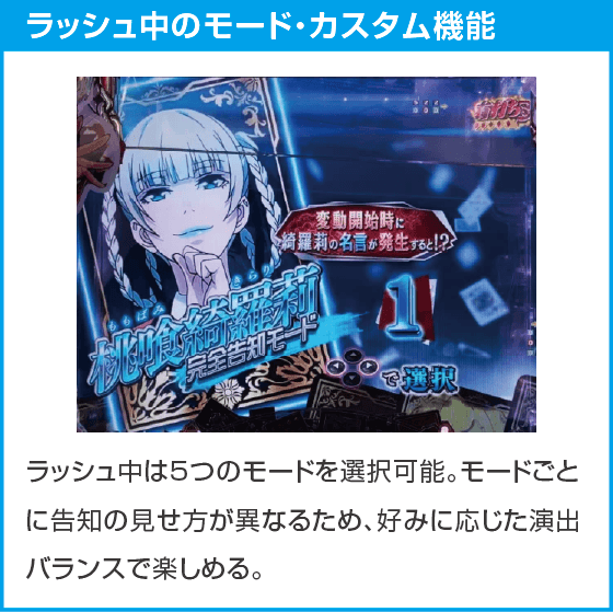 eカケグルイ 7500verのスペック