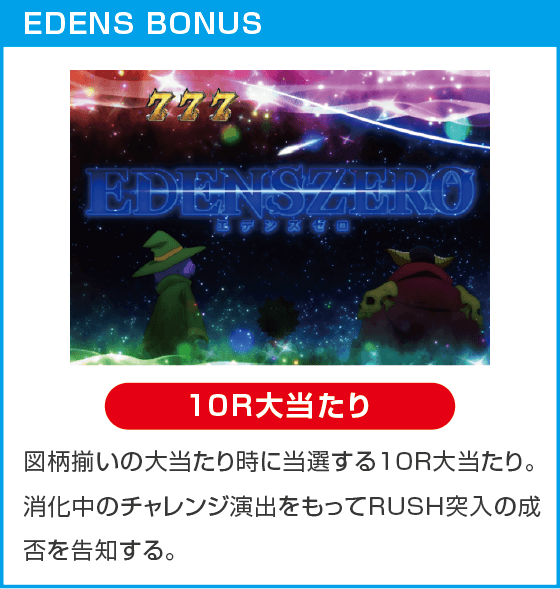 e EDENS ZERO ～究極LT～のスペック