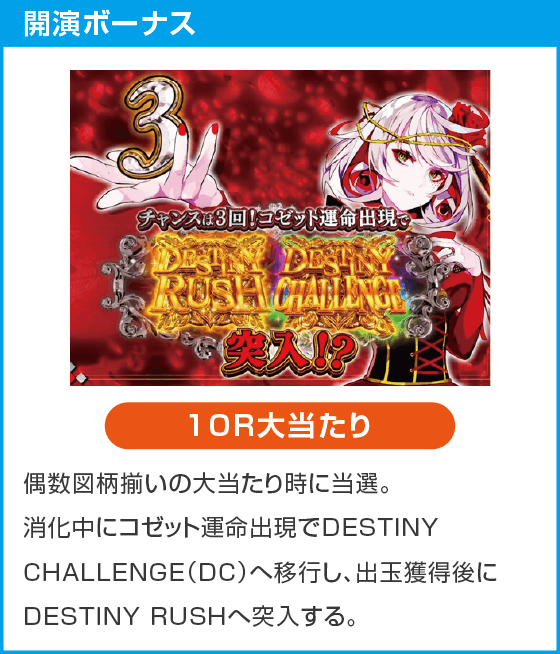 eタクトオーパス デスティニーのスペック